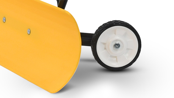 Shovel side view of wheels