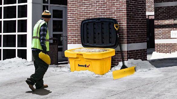 Storage box in winter