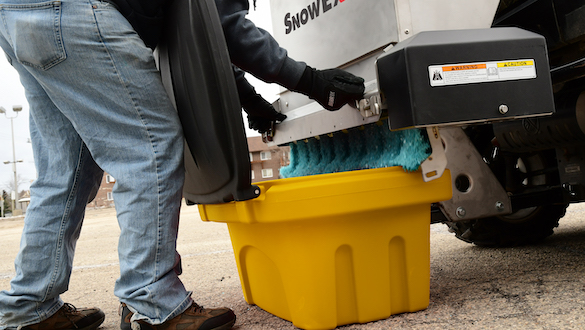 Storage box in use