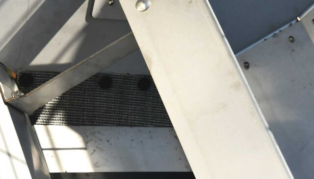 salt spill flap to protect material
